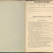 RUNDFUNK ARCHIV - Rundfunk und fernsehen in Wissenschaft und praxis - XIV. Band