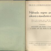 Právo Československé - Náhrada - Regres - Podle zákonů o stavebním ruchu