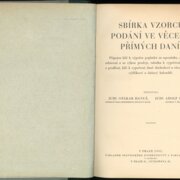 SBÍRKA VZORCŮ PODÁNÍ VE VĚCECH PŘÍMÝCH DANÍ