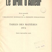 Le Droit d'Auteur