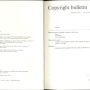 COPYRIGHT BULLETIN