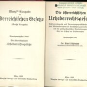Die öfterreichifchen Urgeberrechtsgefesse