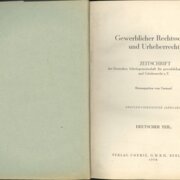 Gewerblicher Rechtsschutz und Urheberrecht