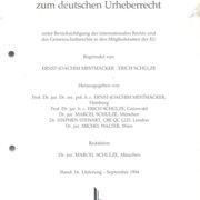 Kommentar zum deutschen Urheberrecht