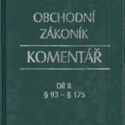 Obchodní zákoník - komentář - Díl II.