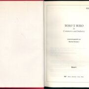 Who's who in commerce and industry - Band I