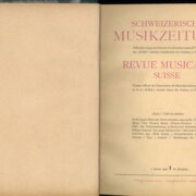 Schweizerische Musikzeitung