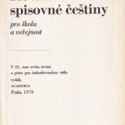 Slovník spisovné češtiny pro školu a veřejnost