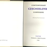 Contemporary Czechoslovak composers