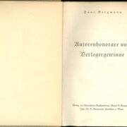 Auforenhonorare und Berlegergewinne