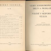 Vzory soukromých smluv a prohlášení a podání v nesporných věcech