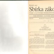 Sbírka zákonů České a Slovenské federativní republiky