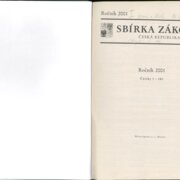 Sbírka zákonů Česká republika I.