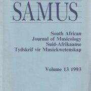 South African Journal of Musicology