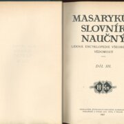 Masarykův slovník naučný III.
