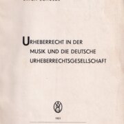 Urheberrecht in der Musik und die deutsche Urheberrechtsgesellschaft
