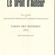 Le Droit d'Auteur