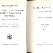 The protection of intellectual and industrial property throughout the world III.