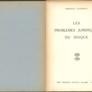 Les Problemes Juridiques du Disque