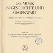 Die Musik in Geschichte und Gegenwart: Band 12 Schoberlechner - Symphonische Dichtung