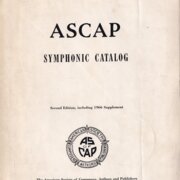 ASCAP Symphonic Catalog