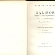 Dalibor - opera ve třech jednáních