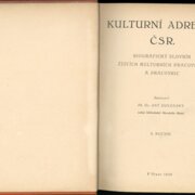 Biografický slovník žijících kulturních pracovníků a pracovnic II. ročník