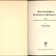 Ein Deutsches Urheberrechtsgefess