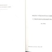 Právo výkonných umělců v provozovatelské praxi