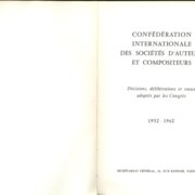 Décisions, délibérations et voeux adoptés par les Congres