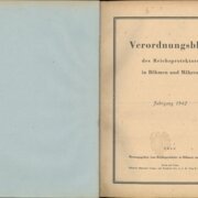 Verordnungsblatt des Reichsprotektors in Böhmen und Mähren