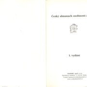Český almanach osobností a firem - I. vydání
