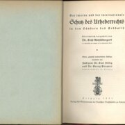 Der interne und der internationale Cchuz des Urheberrechts in den Ländern des Erdballs