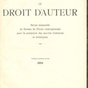 Le Droit d'Auteur