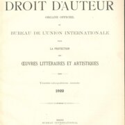 Le Droit d'Auteur