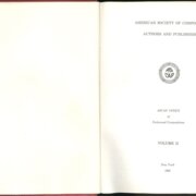 AMERICAN SOCIETY OF COMPOSERS, AUTHORS AND PUBLISHERS