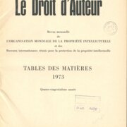 Le Droit d'Auteur