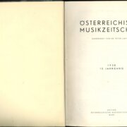 ÖSTERREICHISCHE MUSIKZEITSCHRIFT