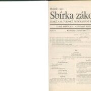 Sbírka zákonů České a Slovenské federativní republiky