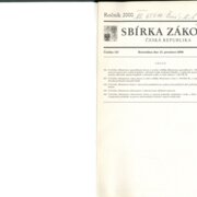Sbírka zákonů Česká republika VI.