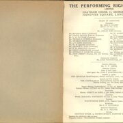 THE PERFORMING RIGHT SOCIETY