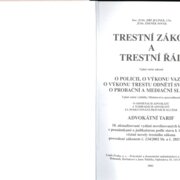 Trestní zákon a trestní řád