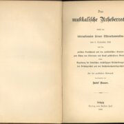 Das musikalische Urheberrecht