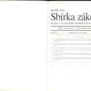Sbírka zákonů České a Slovenské federativní republiky
