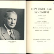 Copyright law symposium - Number eight