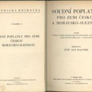 Soudní poplatky pro zemi Českou a Moravsko - Slezskou