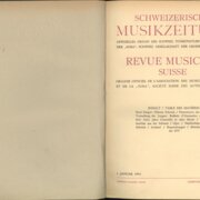 Schweizerische Musikzeitung - Revue Musicale suisse