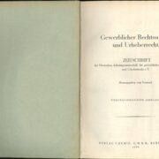 Gewerblicher Rechtsschutz und Urheberrecht