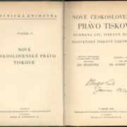 NOVÉ ČESKOSLOVENSKÉ PRÁVO TISKOVÉ
