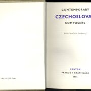 Contemporary Czechoslovak composers